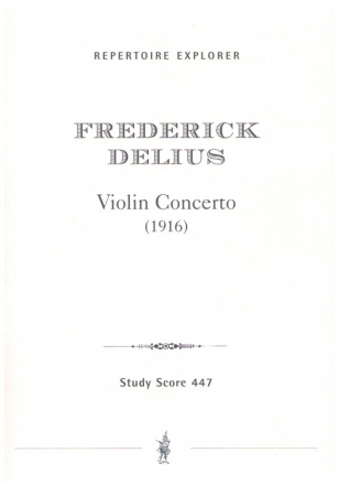Konzert fr Violine und Orchester Studienpartitur