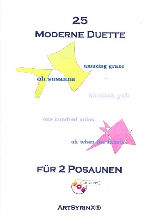 25 moderne Duette (+CD) für 2 Posaunen Spielpartitur