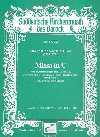 Missa C-dur fr Soli, Chor und Orchester Partitur