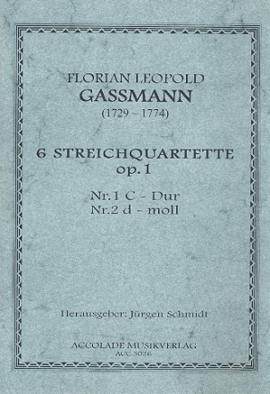 6 Streichquartette op.1 Band 1 (Nr.1-2) Partitur und Stimmen