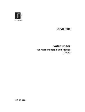 Vater unser fr Knabensopran und Klavier