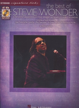 The best of Stevie Wonder (+CD): A step-by-step breakdown fo Stevie Wonder's keyboard styles and techniques