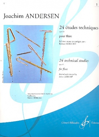 24 tudes techniques op.63 vol.1 (nos.1-12) pour la flute