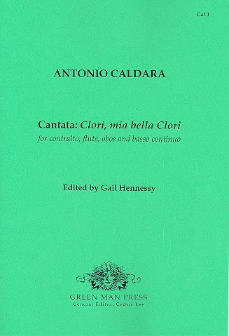 Clori mia bella Clori Cantata for contralto, flute, oboe and bc