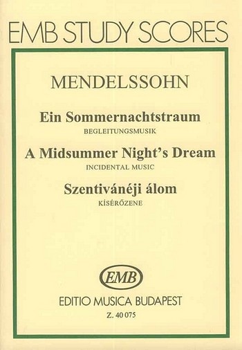 Ein Sommernachtstraum fr Orchester Studienpartitur