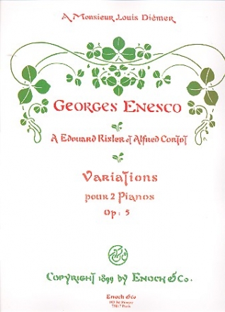 Variations op.5  pour 2 pianos 2 parties