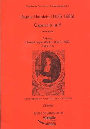 Capriccio F-Dur fr Orgel Fuga D-Moll  fr Orgel (G.C. Wecker) Schcher, R., ed