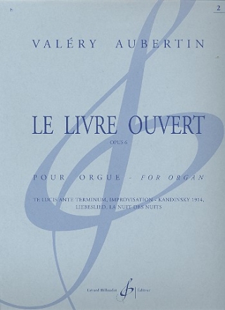 Le livre ouvert op.6 pour orgue