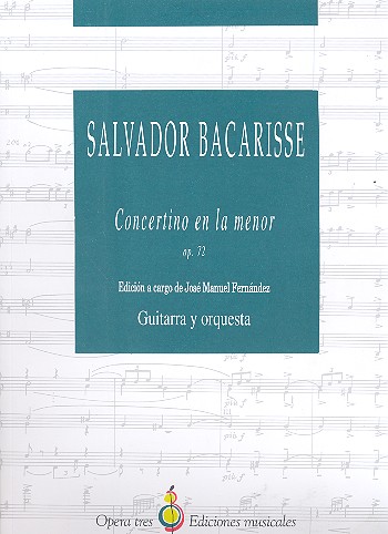 Concertino a minor op.72 for guitar and orchestra score