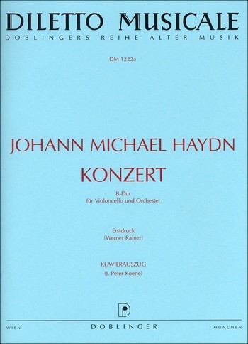 Konzert B-Dur fr Violoncello und Orchester fr Violoncello und Klavier