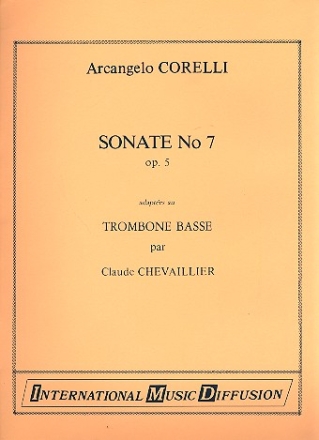Sonate no.7 op.5 pour trombone basse et piano