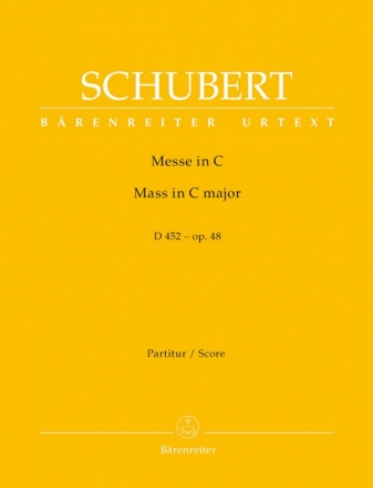 Messe C-Dur op.48 D452 fr Soli, gem Chor, Orchester und Orgel Partitur