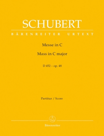 Messe C-Dur op.48 D452 fr Soli, gem Chor, Orchester und Orgel Partitur