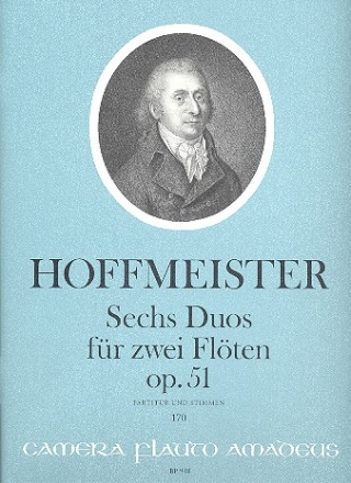 6 Duette op.51 fr 2 Flten Partitur und Stimmen