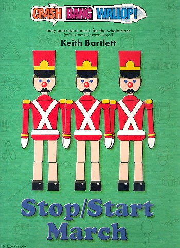 Stop/Start March (+CD) for percussion ensemble and piano score and parts