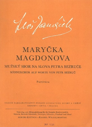 Marycka Magdonova fr Mnnerchor a cappella (dt) Singpartitur
