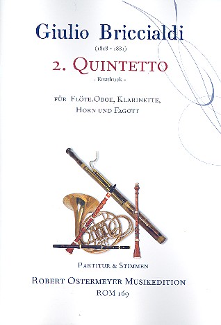 Quintett Nr.2 op.132  fr Flte, Oboe, Klarinette, Horn und Fagott Partitur und Stimmen