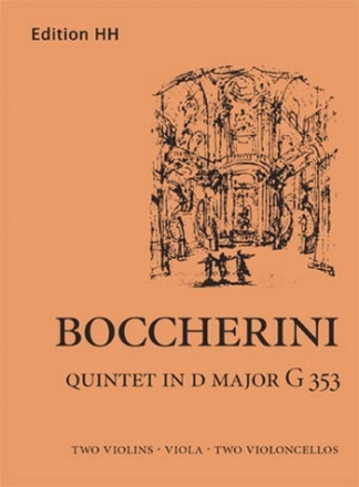 Quintett D-Dur G353 op.43,1 fr 2 Violinen, Viola und 2 Violoncelli Partitur und Stimmen