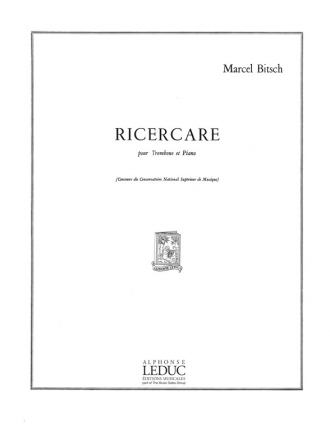 Ricercare pour trombone et piano