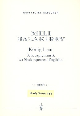 Knig Lear fr Orchester (2. Fassung) Studienpartitur