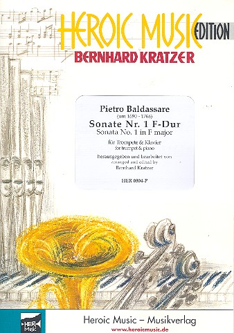 Sonate F-Dur Nr.1 (Ausgabe in D) fr Piccolotrompete in A und Klavier Schlerfassung