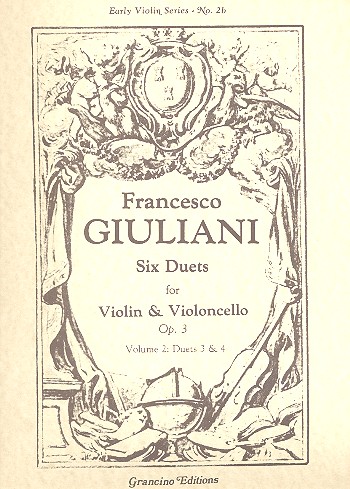 6 Duets op.3 vol.2 (nos.3-4) for violin and violoncello, score and parts