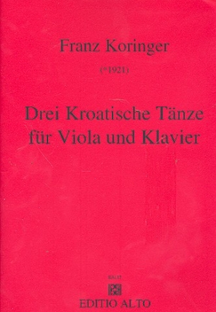 3 Kroatische Tnze fr Viola und Klavier