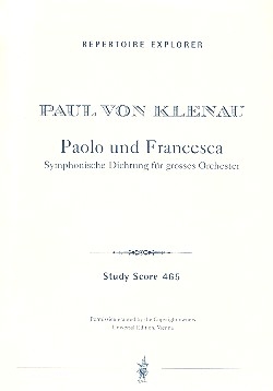 Paolo und Francesca Sinfonische Dichtung fr Orchester Studienpartitur