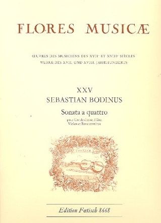 Sonate fr Jagdhorn, Flte, Violine und Bc. Partitur und Stimmen