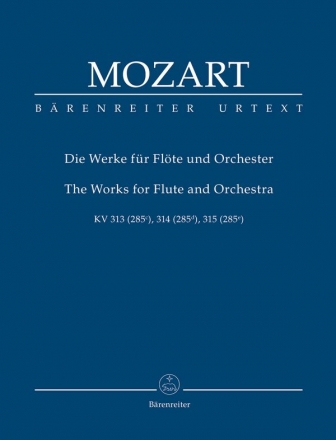 Die Werke fr Flte und Orchester KV313, KV314, KV315 Studienpartitur