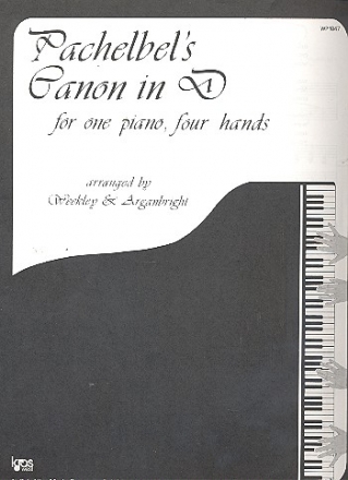 Pachelbel's Canon D major for piano 4 hands