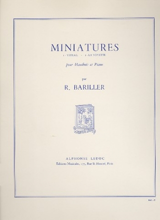 Miniatures pour hautbois et piano