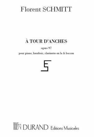 A tour d'anches op.97 pour piano, hautbois, clarinette et basson,   parties