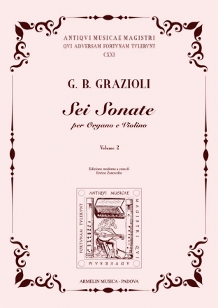 6 sonate op.3 vol.2 (4-6) pe rorgano (Cembalo) e violino obbligato