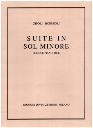 Suite in sol minore per 2 pianforti partitura