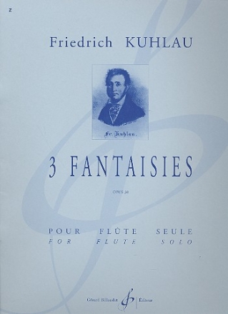 3 fantaisies op.38 pour flte seule