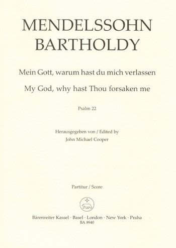 Mein Gott warum hast du mich verlassen fr gem Chor a cappella Partitur