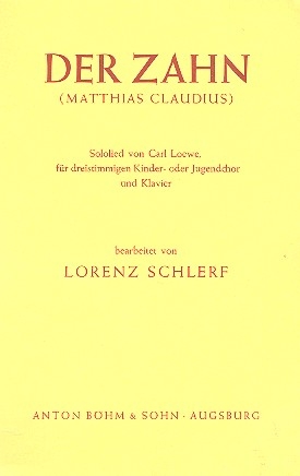 Der Zahn  fr Kinderchor und Klavier Partitur