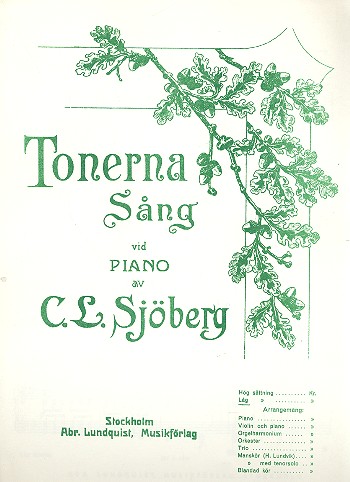 Tonerna for low voice and piano