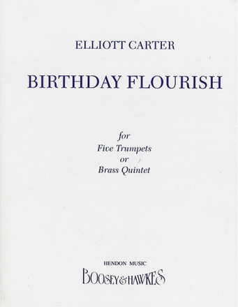 Birthday Flourish for 5 trumpets (brass quintet) 5 scores in C