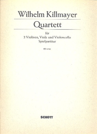 Quartett fr Streichquartett Spielpartitur