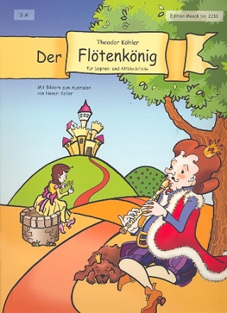 Der Fltenknig  fr 2 Blockflten (SA) Spielpartitur