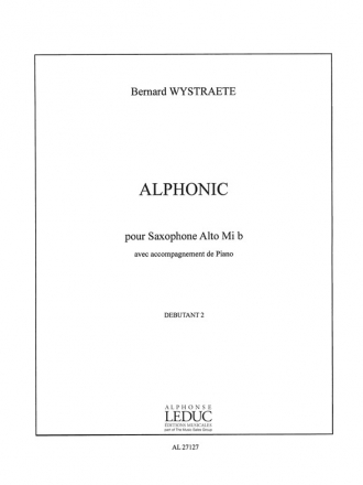 Alphonic pour saxophone alto et piano Rougeron, Ph., ed