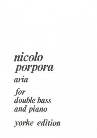 Aria for double bass and piano