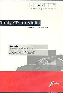 Konzert a-Moll op.3,6 fr Violine und Orchester Playalong-CD