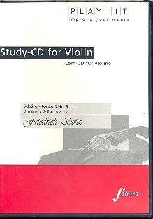 Konzert D-Dur Nr.4 op.15 fr Violine und Orchester Playalong - CD