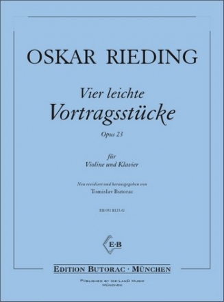 4 leichte Vortragsstcke op.23 fr Violine und Klavier