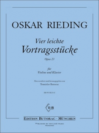 4 leichte Vortragsstcke op.23 fr Violine und Klavier