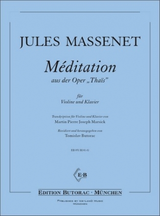 Mditation aus Thais fr Violine und Klavier