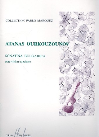 Sonatina bulgarica pour violon et guitare Collection Pablo Marquez